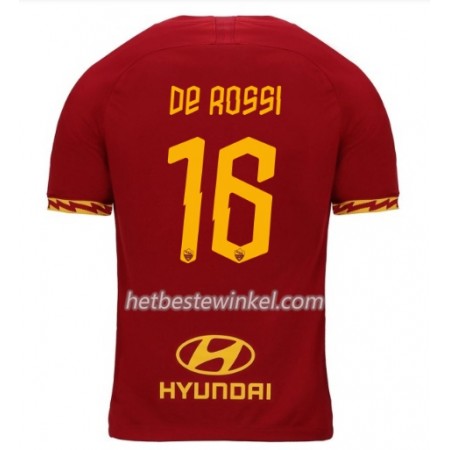 AS Roma DE Rossi 16 Voetbalshirts Thuis 2019/20